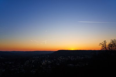 Photo from gallery Sunset on the Chevreuse Valley 201902 taken on 2019:02:27 18:17:43 at Yvelines by DrJLT