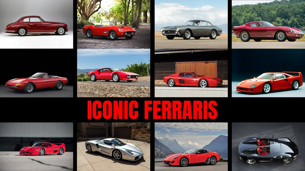 Hero Image for Twelve Most Iconic and Collectible Ferrari Road Cars