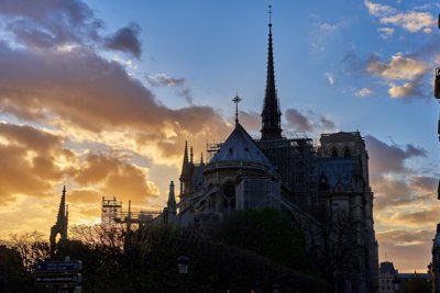 Paris, Saint-Eustache, Louvre, Saint-Germain-l'Auxerrois, Seine River, Notre-Dame, and Hotel de Ville Spring 201903 #25